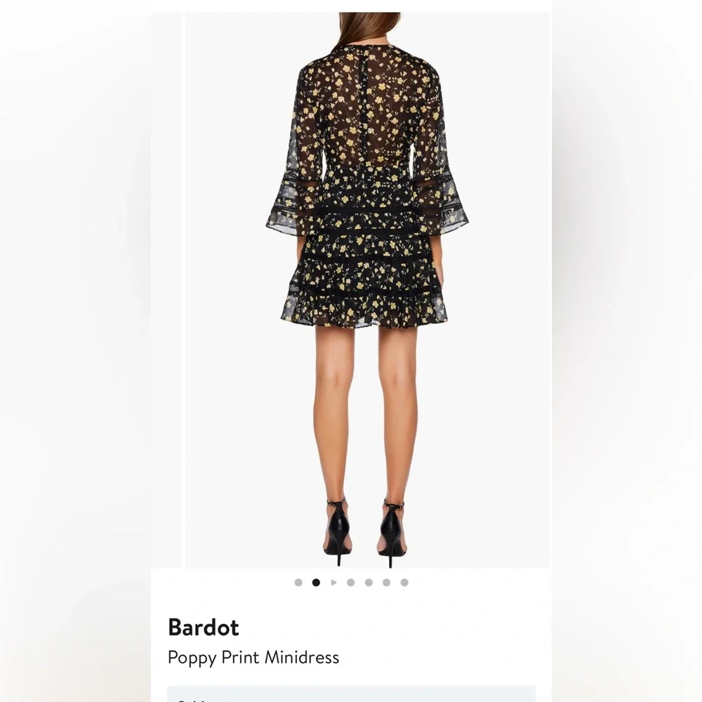 Bardot Poppy Print Mini Dress - New With Tags NWT! - Picture 8 of 12
